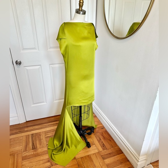 REISS Eloise Atelier Italian Satin High-Low Dress *NWT” - Picture 5 of 9